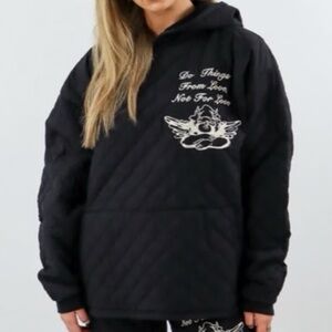 Boys Lie For Love Quilt Oversized Hoodie